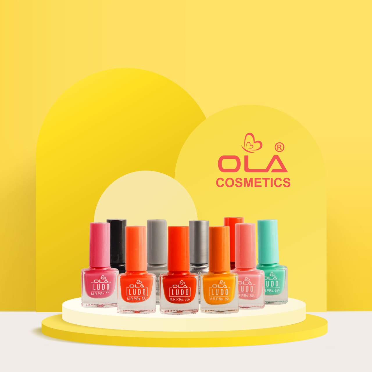 OLA Cosmetics LUDO Nail Polish Box (36 Pcs combo)