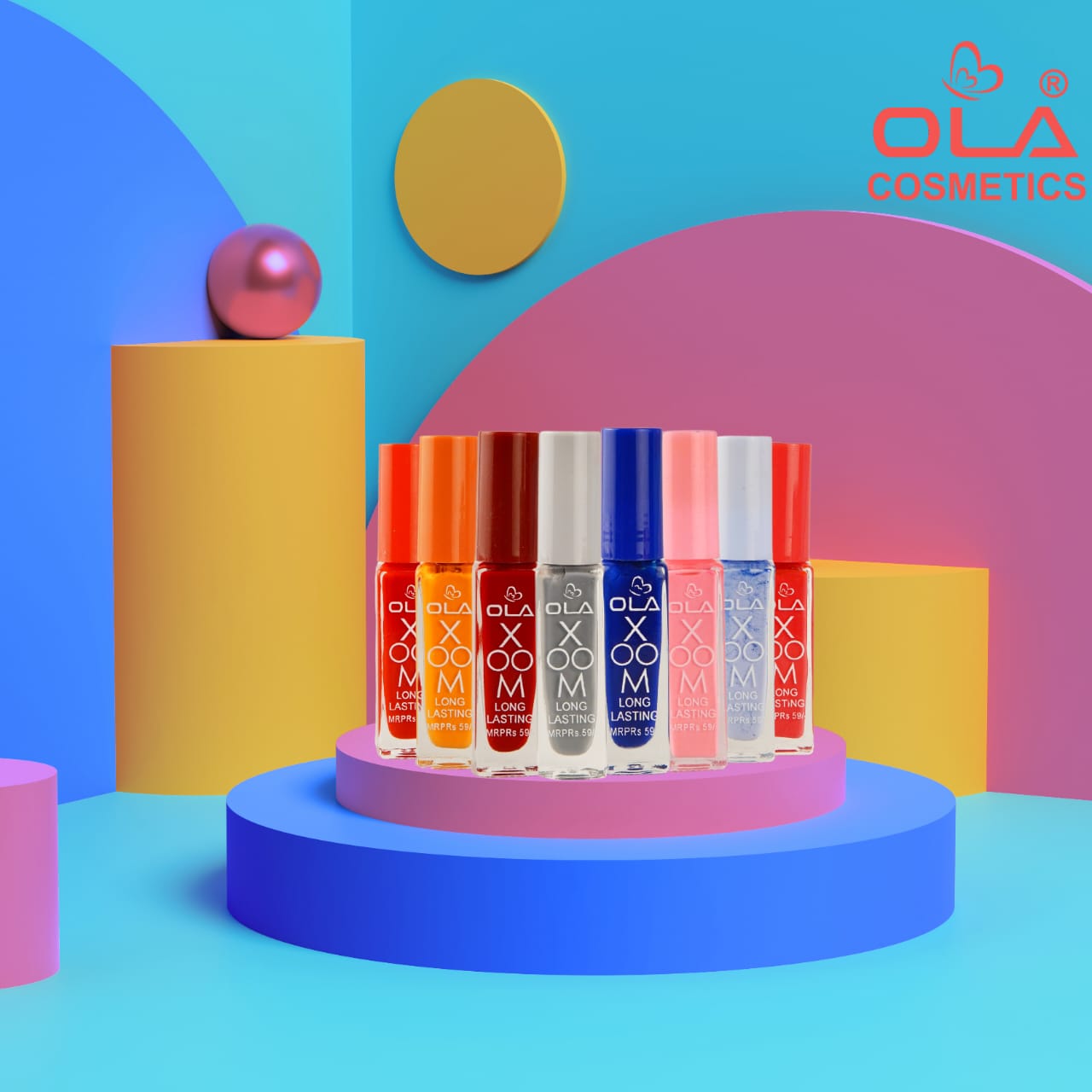 OLA XOOM Long Lasting Nail Polish Set (36 Pcs Multicolour Box) Affordable Nail Enamel Combo Pack