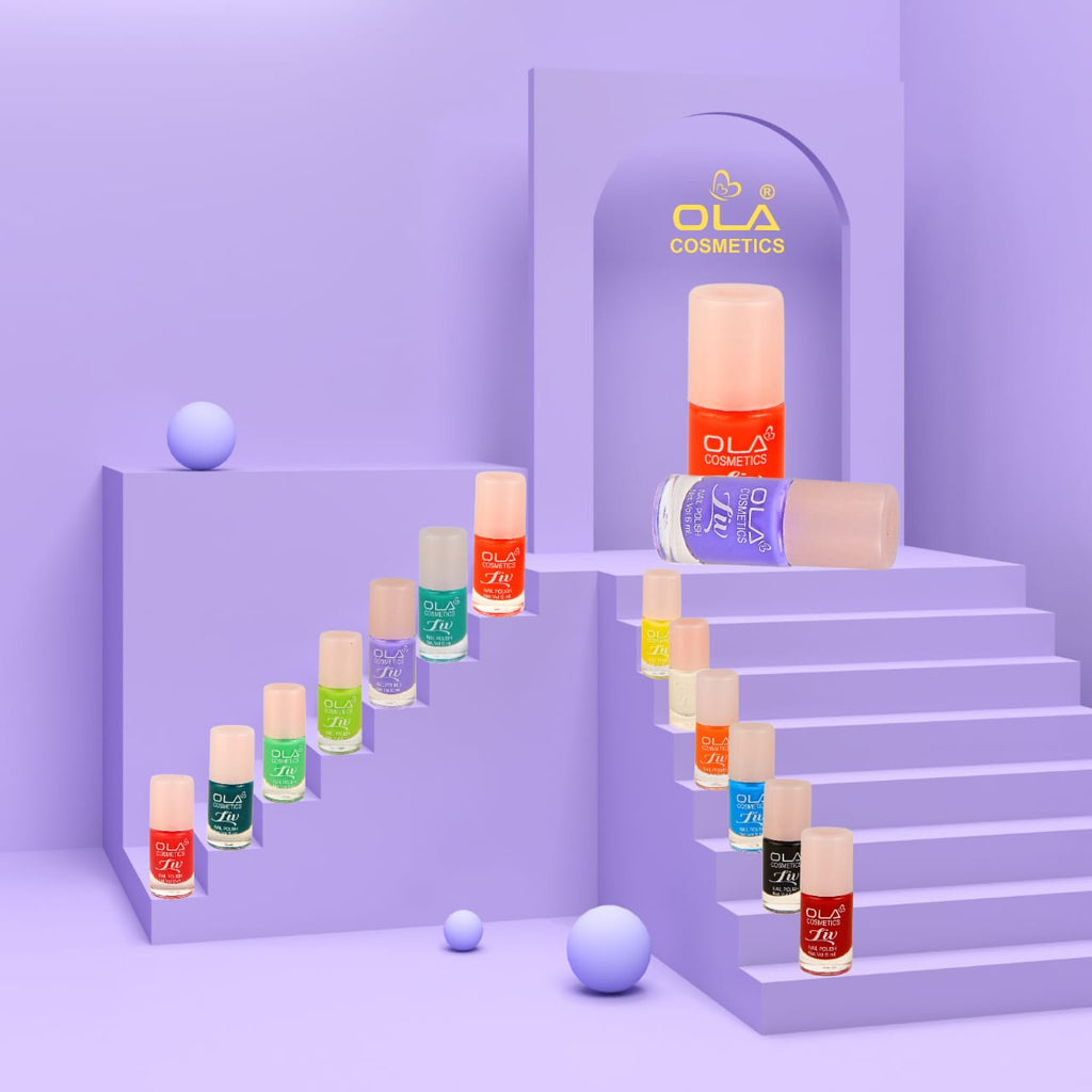 OLA Cosmetics Liv Nail Polish 24 Shades Combo Box