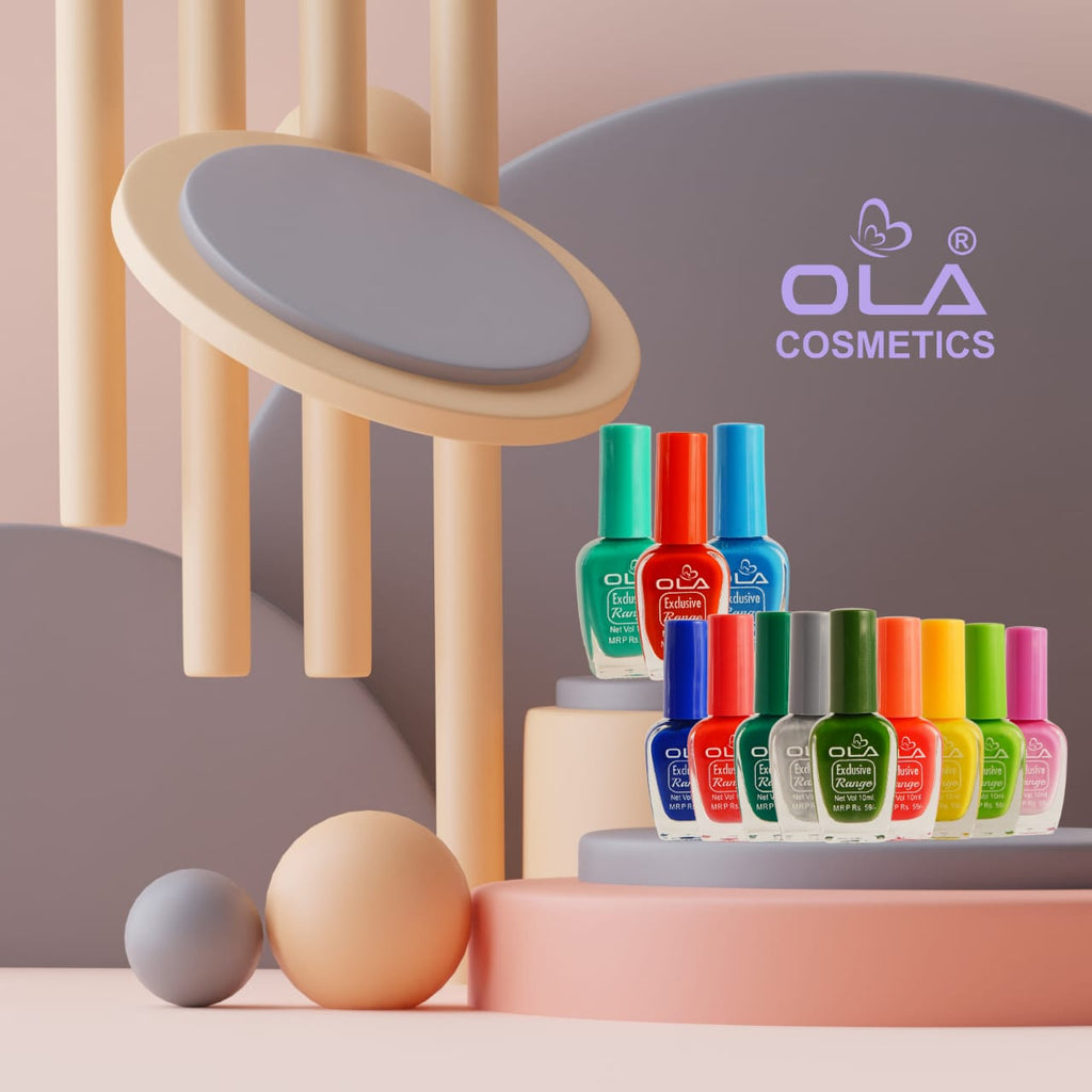 OLA Cosmetics Exclusive Range Nail Polish Set – 24 nailpolish Colour Box