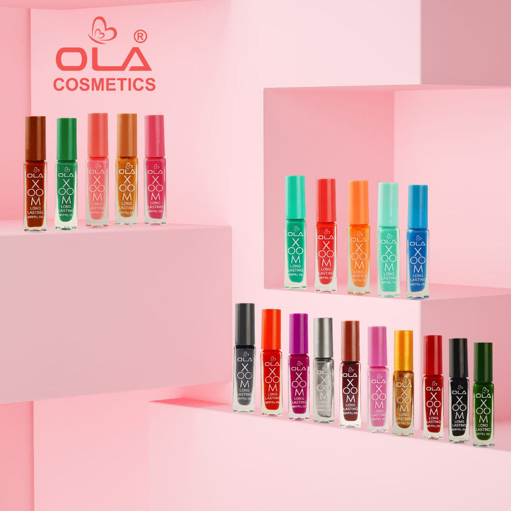 OLA XOOM Long Lasting Nail Polish Set (36 Pcs Multicolour Box) Affordable Nail Enamel Combo Pack
