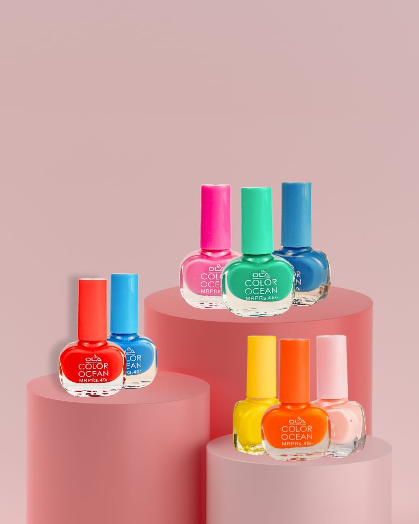 OLA Cosmetics Color Ocean Nail Polish Set – 36 Pcs Multicolor Box