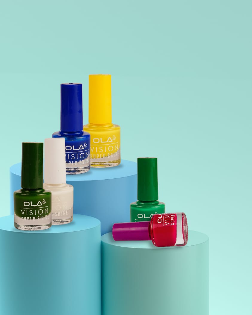 Ola Vision Super Shine Nail Polish – High Gloss & Quick Dry (36 Pcs Box Pack)