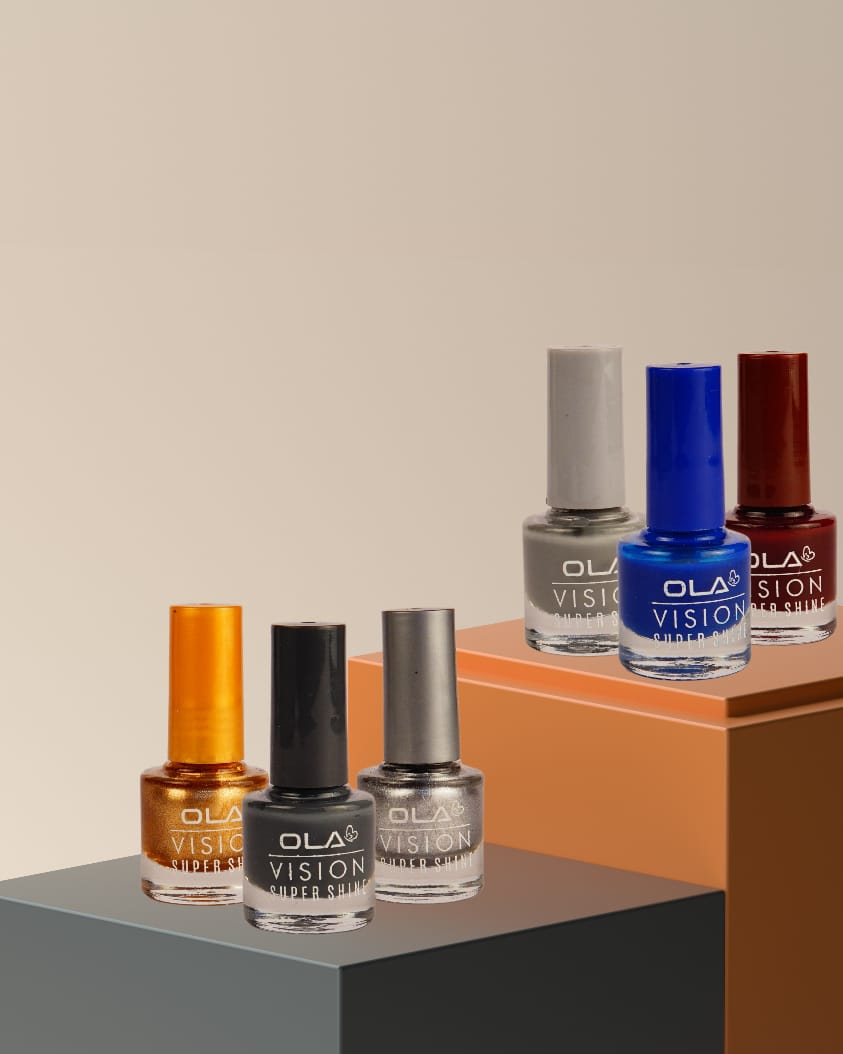 Ola Vision Super Shine Nail Polish – High Gloss & Quick Dry (36 Pcs Box Pack)