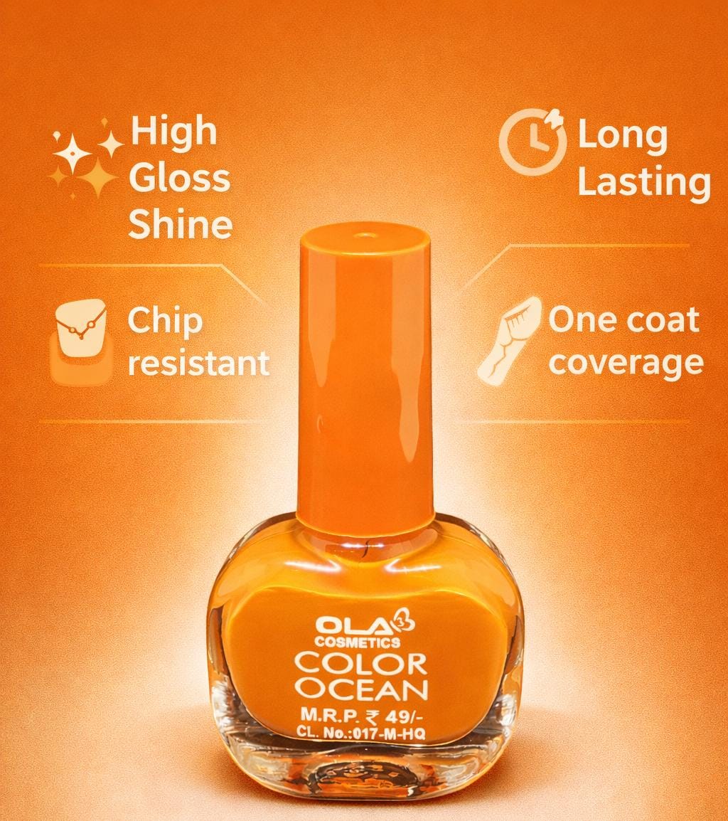 OLA Cosmetics Color Ocean Nail Polish Set – 36 Pcs Multicolor Box