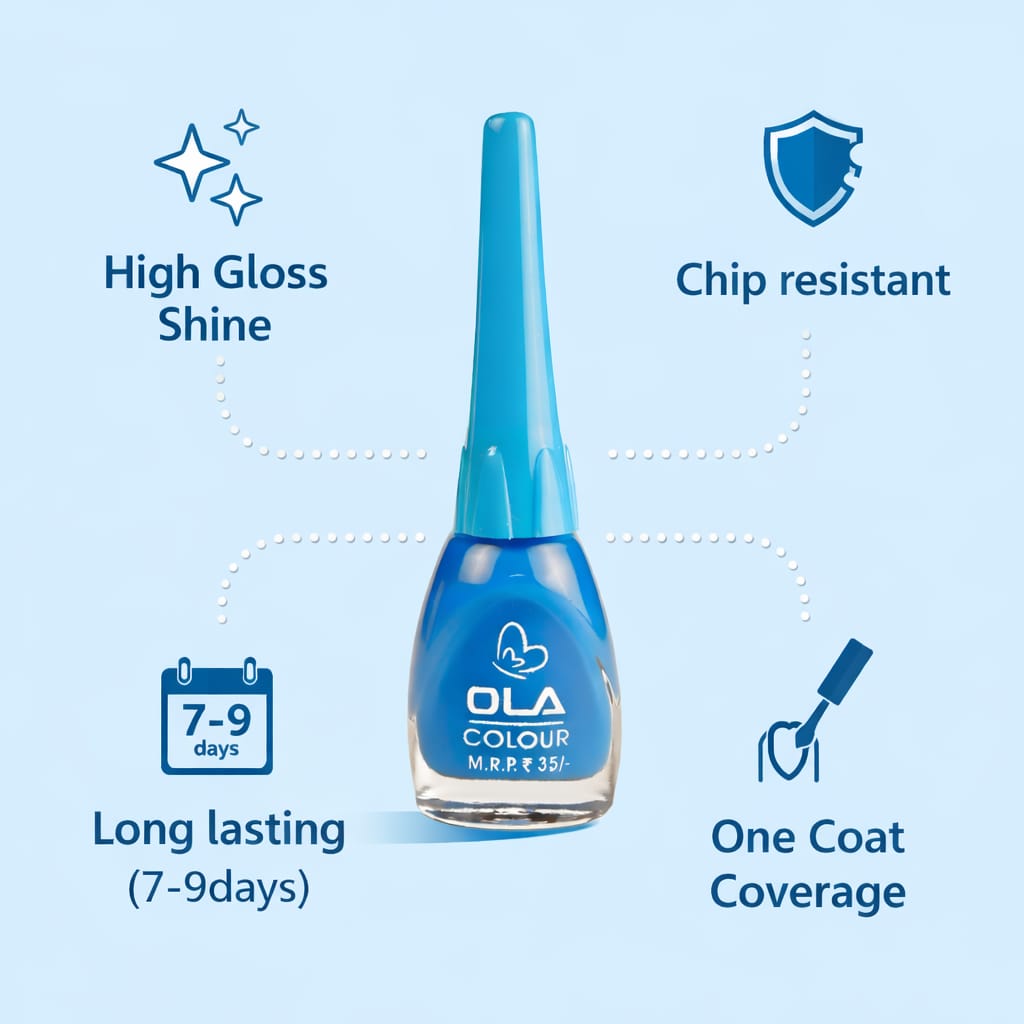 OLA Colour Long Lasting High Gloss Nail Polish