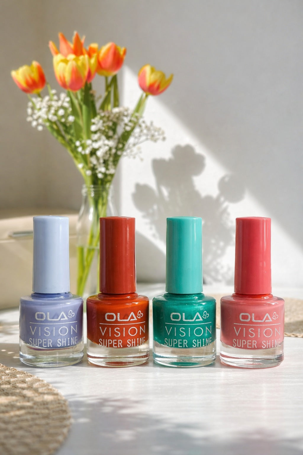 Ola Vision Super Shine Nail Polish – High Gloss & Quick Dry (36 Pcs Box Pack)